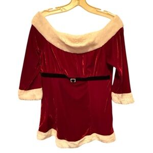Seductivewear Red Velvet Christmas Dress
